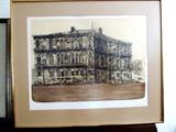 Vintage Limited Edition Print 8/70 entitled "Palazzo" ...signed by listed artist Richard Beer