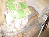comforters, sheets, pillows and such