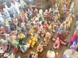 huge selection of clown figurines --