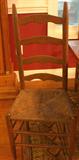 1 of 4 Rush Seat Chairs.