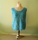 60s sequin fringe sweater top