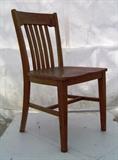 solid oak vintage office chair