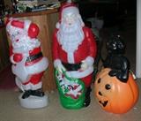 Christmas and Halloween blow molds