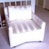 A beautiful Satin Shadow Stripe Chair
