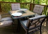 Great Outdoor Table and Chair Set with Pads