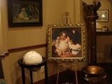 Beautiful paintings, easel, porcelain world globe and more!