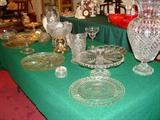 Some of the vintage glassware