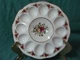 Royal Albert Old Country Roses Deviled  Egg Plate 11"