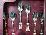 Royal Albert Old Country Roses set of 6 Demitasse Spoons
