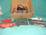 American Flyer Train Set vintage 1952 - engine and 5 cars plus tracks, transformer, and more
