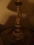 Grape and Cable Brass Table Lamps (pair)