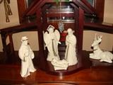 Lenox Manger Figurines complete with manger