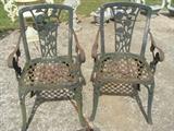 Iron Rose Patio Chairs, 35".