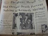 Kennedy Assassination newspapers 