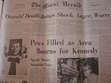 Kennedy Assassination newspapers 