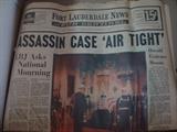 Kennedy Assassination newspapers 