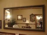 Gorgeous Scroll Framed and Gilded Wall Mirror 66" x 36"