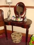 Vintage Kidney Shaped Dressing Table