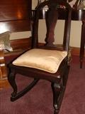 Antique Rocker with Queen Anne style legs