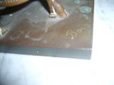 19TH CENTURY FRENCH BRONZE STATUE SIGNATURE