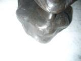 19TH CENTURY ASIAN BRONZE STATUE SMALL SIGNATURE.