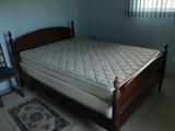 1940'S FULL BED COMPLETE WITH NEWER MATRESS
