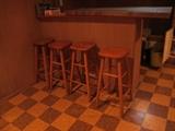 4 KNOTTY PINE BAR STOOLS