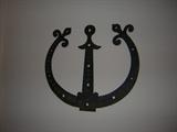 Spanish, pre-colonial, solid hand-pounded iron.