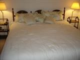 King size bed & head board.