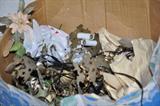 Box contains 2 dis-assembled chandeliers.