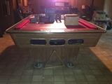 All-Tech Industries 4.5x9' pool table. Refelted in 2013.