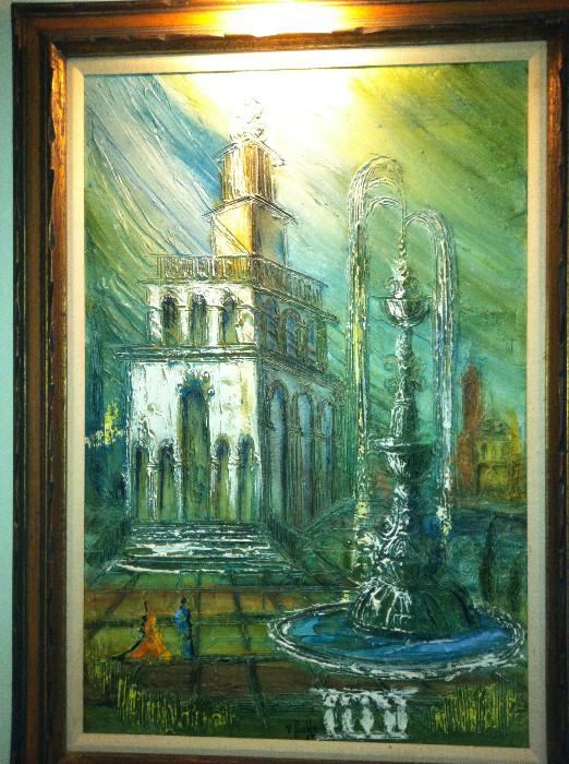 Van Hoople impasto oil painting