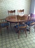 Dining table w/ six chairs