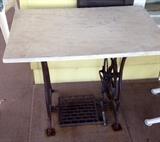 Marble top sewing machine