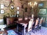 Dining room with fabulous dining set fit for a castle!