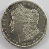 Lot#:	3
Description:	Coin 1889-CC Morgan Silver Dollar CH PR
Beautiful 1889-CC Morgan Silver Dollar, Carson City minted 350,000, hard to find extremely rare date coin is in consignor graded in "CHOICE Proof-like" condition.
From internet: "The Morgan dollar was a United States dollar coin minted from 1878 to 1904, and then again in 1921. It was the first standard silver dollar minted since production of the previous design, the Seated Liberty dollar, ceased due to the passage of the Coinage Act of 1873, which also ended the free coining of silver. The coin is named for its designer, United States Mint Assistant Engraver George T. Morgan. The obverse depicts a profile portrait representing Liberty, while the reverse depicts an eagle with wings outstretched."
No Sales Tax on Coins, Currency, or Bullion.
Tag Words: Numismatics, Coins, Currency, Money, Collectable, Retirement, Investment, Financial.