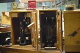Vintage microscopes, Baush and Lombe