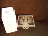 DR5 Crystal square cake pedestal