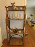 4-Tier Rattan Shelf.