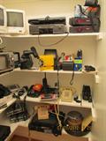 Electronics: Monitors; Radios; Phones; VHS Recorders; Cables; Reel to Reel, Cameras. etc.