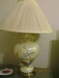 Hand-Painted Oriental Lamp.