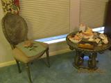 Chair & Table are part of the 5-Piece King Size Bedroom Set.