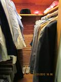 Men's Clothes: Size Jacket/Suits 40 Regular; Shirts 15 1/2-16 1/2; Pants & Shorts 36/38 (Walter Pyes, Roundtree, Joseph Assound, Harolds; Giorgio Fellini TUX); Men's Shoes 12AAA.