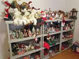 Holiday Decorations: Lighted & Animated; Santas; Snowmen; Angels; Ornaments (Hallmark, Avon, Gorham, Danbury Mint); Easter Decor; Large Uncle Sam; Large Standing Santa; Seasonal Flags; etc.