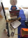 1986 Astros Baseball, Signed and Covered. Train Spike w/ Train Pen Holder.