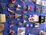 Christmas Pins & Jewelry: Avon, Sarah Coventry, Monet, Drapers & Damons, Aressa, Hobe', Liz Claiborne. Men's Cuff Links. Watches. Lighters. Ashtrays.