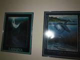 George Sumner, "Free Ride" Mother & Newborn Humpbacks (First Breath) Signed Poster. Robert Lyn Nelson "Extinction is Forever" Pacific Whale Foundation Signed Poster.