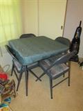 Nice, Like-New Square Card Table w/ chairs.