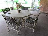 Metal Patio Table & Chairs.
