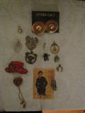 Pendants & Pins: Masonic, charms, Navy, Red Hat Society, Lucite, etc.